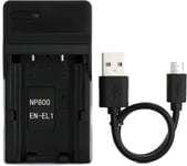 EN-EL1 USB Chargeur pour Nikon COOLPIX 4300, COOLPIX 4500, Coolpix 4800, COOLPIX 5000, COOLPIX 5400, COOLPIX 5700, COOLPIX 775, COOLPIX 8700, COOLPIX 880, COOLPIX 885, COOLPIX 995, E880 Caméra et Plus