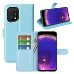 Oppo Find X5 Pro      Pu Wallet Case    [Lightblue]