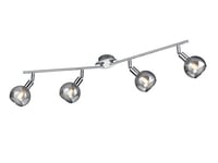 Reality Leuchten R80594006 Poutre Spot, Métal, E14, 28 W, Chrome