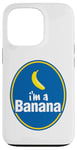 Coque pour iPhone 13 Pro Costume de banane drôle d'Halloween, je suis une banane