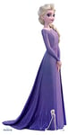 STAR CUTOUTS SC1533 Ltd Dress Lifesize Cardboard Cutout Perfect for Frozen Fans, Parties and Events Height 181cm Width 93cm, Solid, Violet Elsa, Regular