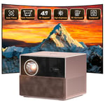 【Fully Sealed Engine & 2.2 Speaker Channel】Auto Focus & Keystone XuanPad WiFi Bluetooth Projector, Dual 36W Hi-Fi Speaker, 28000L 4K Support Dustproof Smart Projector for iOS/Android/TV Stick