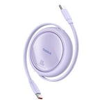 Vedettävä USB-C-kaapeli, 1m, violetti