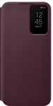 Samsung Clear View Galaxy S22 Plus-cover (burgundy)