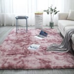 (Lotus Root Pink-40x60cm)Isot matot moderniin olohuoneeseen Pitkät hiukset Lounge-matto makuuhuoneeseen Pörröinen sisustus Nordic Fluffy Floor sänkymatot