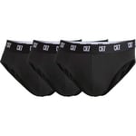 CR7 Cristiano Ronaldo Kalsonger 3P Basic Brief Svart bomull Medium Herr