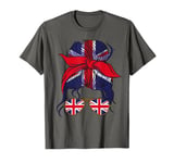 Union Jack Flag Bandana Woman Sunglasses T-Shirt