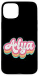 Coque pour iPhone 15 Plus Alya Prénom Fille Vintage Années 70 80 Personnalisé