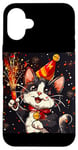 iPhone 16 Plus Ring in the New Year Costume with a Cool Cat Vibe Case