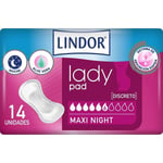 lindor lady pad maxi overnight, 14 kpl.