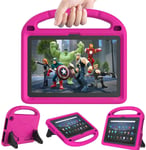 Fire HD 10 Tablet & Fire HD 10 Plus Tablet Case for Kids(11th Generation, 2021 Release) - Kricsertg Lightweight Shockproof Kid-Proof Cover with Stand for Fire HD 10 Kids Tablet & Kids Pro Tablet, Pink