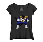 T-Shirt Femme Col Echancré Dragon Ball Dbz Vegeta Oomaru Big Monkey Manga Anime