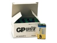 Batteri GP Ultra Plus Alkaline E/9V/6LF22 10st/fp