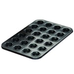 Hairy Bikers Bakeware, 24 Cup Muffin Tray, Non Stick, Dishwasher Safe, Blue