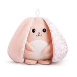 myHummy Peluche bruit blanc bébé Lapin Premium Rose | Peluche bruit blanc bébé | Machine à bruit blanc - battement coeur bruit des vagues | avec capteur de sommeil