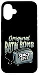 Coque pour iPhone 16 Plus Bombe de bain originale grille-pain avec fan d'humour sarcastique