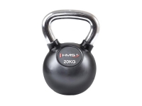 Gummi-kettlebell med forkromet håndtag 20 kg HMS KGC20