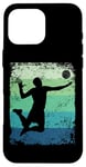 Coque pour iPhone 16 Pro Max Joueur de volleyball vintage homme femme beach volley ball