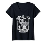 Womens Faith Means Not Waiting To Know What Is True Friedrich Nietz V-Neck T-Shirt