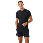 Björn Borg Ace Performance Zip Polo, Miesten padel ja tennis pique Musta L