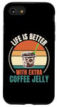 iPhone SE (2020) / 7 / 8 Vintage Life Is Better With Extra Coffee Jelly Food Lover Case