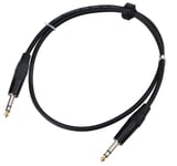 Cable Professionnel de Jack Stereo 6.3mm Guitare Basse Batterie Electronique 1m