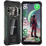 CUBOT Kingkong ACE 2 Téléphone Portable Incassable Android 14, 16GO+128GO/1TO Smartphone Incassable, 6.56" HD+ 90Hz, 48MP, 5100mAh, 1.32" Écran Arrière/4G Dual SIM/IP68/NFC/OTG Telephone de Chantier