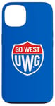 Coque pour iPhone 13 University of West Georgia UWG Wolves Go West Shield Logo