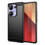 tectTech Xiaomi Redmi Note 13 Pro 4G TPU-skal Brushed, Svart