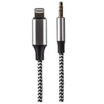 Maplin Lightning Connector to 3.5mm Male Aux Stereo 3 Pole Jack Plug B