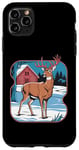 Coque pour iPhone 11 Pro Max Design rétro Pop-Art avec motif de cerf et vintage