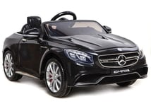 Lasten sähköinen urheiluauto Mercedes- Benz S63 AMG, musta