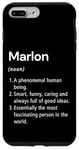 Coque pour iPhone 7 Plus/8 Plus Marlon Définition du nom Dictionnaire amusant