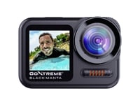 Goxtreme Black Manta 5K Action Cam Touch-Screen, Wlan, Slow Motion/Tidsforskydning, Dobbelt Display, Vandtæt, 5K, Billedstabilisering