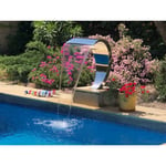 Cascade inox Fontaine Piscine Bassin Modèle Cobra Hauteur 80cm