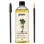 100% Pure Organic Castor Oil for Eyelashes ❤️ Eyebrows Hair Growth 30ml UK🔥✅