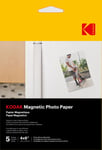 KODAK Magnetic Photo Paper - Pack de 5 feuilles de papier photo - Format 10 x 15