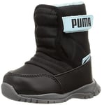 PUMA Garçon Unisex Kinder Nieve Boot WTR AC Inf Basket, Black Black, 22 EU