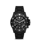 Michael Kors Everest - Montre Chronographe avec Silicone Noir pour Homme MK8980