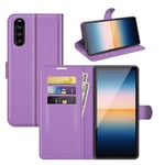 Sony Xperia 10 Iii      PU Wallet Case    [Purple]