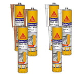 SIKA - Lot de Mastic, joint et colle multi-usages multi-supports - Sikaflex 11FC Purform - Intérieur et extérieur - Lot de 3 cartouches Beige de 300ml + 3 cartouches Blanches de 300ml