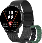 Montre Connect¿¿E Homme, Smartwatch Compatible Samsung Huawei Xiaomi Android Ios Podometre Montre Sport Cardiofrequencemetre Etanche Ip67 Gps Partag¿¿ Sport Notification De Message(Noir)