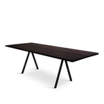 Friends & Founders - Saw Table Solid Wood 2-Parts Smoked 250 x 47,5 cm - Matbord - Ida Linea Hildebrand - Brun - Metall/Trä