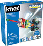 Kit de construction de jeu Imagine Space Shuttle, K'NEX, Basic Fun, 17021, 60 pièces, jouets de l'espace éducatifs pour les enfants, adaptés aux garçons et aux filles âgés de 5 à 10 ans.