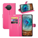 Nokia X10 / X20 - Læder cover / pung - Rosa