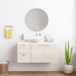 Miroir mural Modugno rond diamètre 40 cm blanc [en.casa] blanc