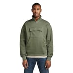 G-STAR RAW Men's Double Pocket Loose Sweatshirt, Green (lt hunter D22013-C988-8165), XS