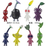 8 st/ Set Pikmin Action Figur Leksak PVC Modell Rock Pikmins Oatchi Dockor För Barn Present A