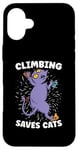 iPhone 16 Plus Climbing Saves Cats Climbing Wall Bouldering Rock Climbing Case