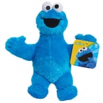 Just Play Peluche Durable Cookie Monster de Sesame Street de 20 cm de Haut, Peluches Bleues, Jouets pour Enfants de 18 Mois et Plus